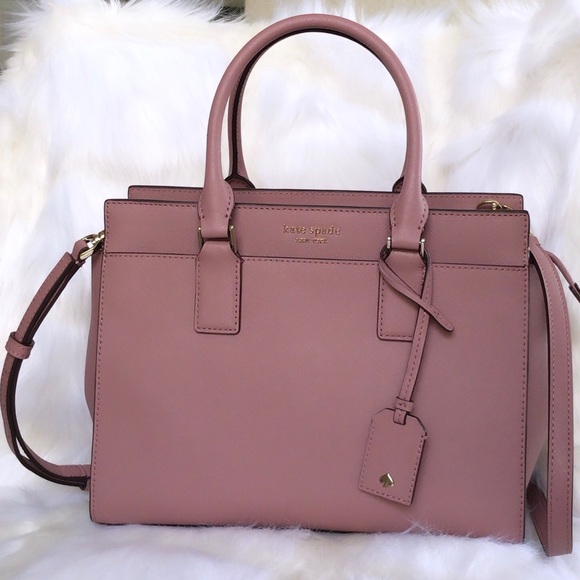 kate spade cameron medium satchel dusty peony